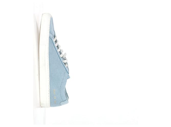 Autre Marque Sneakers perforati Achilles da donna di Common Projects in suede blu chiaro - vista 12