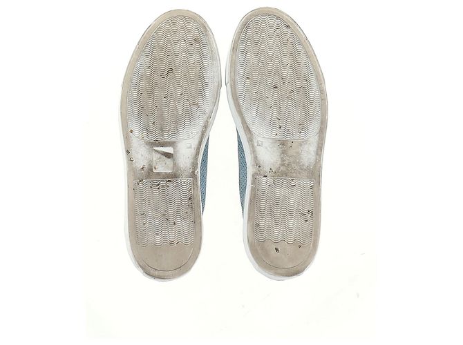 Autre Marque Sneakers perforati Achilles da donna di Common Projects in suede blu chiaro - vista 14