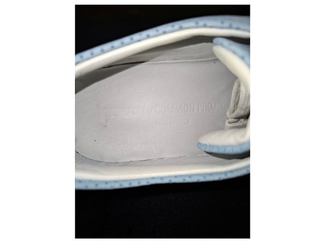 Autre Marque Sneakers perforati Achilles da donna di Common Projects in suede blu chiaro - vista 16