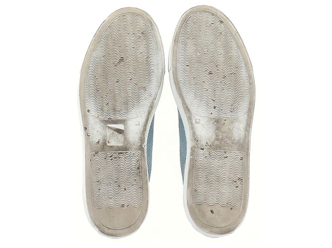 Autre Marque Sneakers perforati Achilles da donna di Common Projects in suede blu chiaro - vista 6