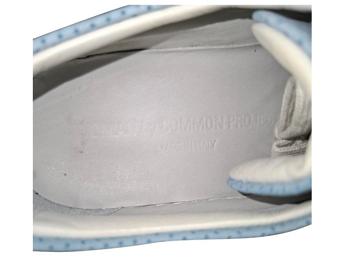 Autre Marque Sneakers perforati Achilles da donna di Common Projects in suede blu chiaro - vista 8