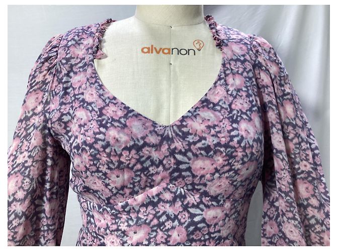 Robe Mini Cassidy LoveShackFancy en Viscose Imprimée Florale - vue 11