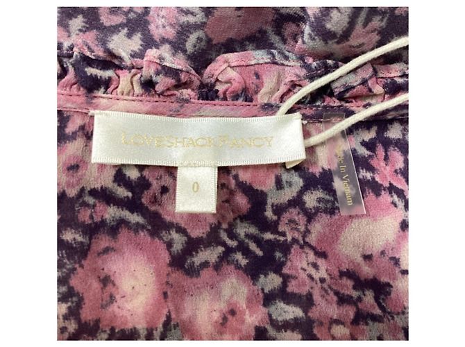 Robe Mini Cassidy LoveShackFancy en Viscose Imprimée Florale - vue 15