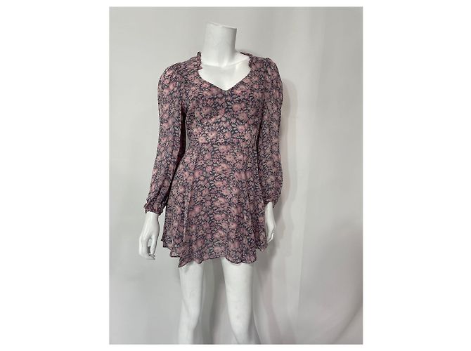 Robe Mini Cassidy LoveShackFancy en Viscose Imprimée Florale - vue 17