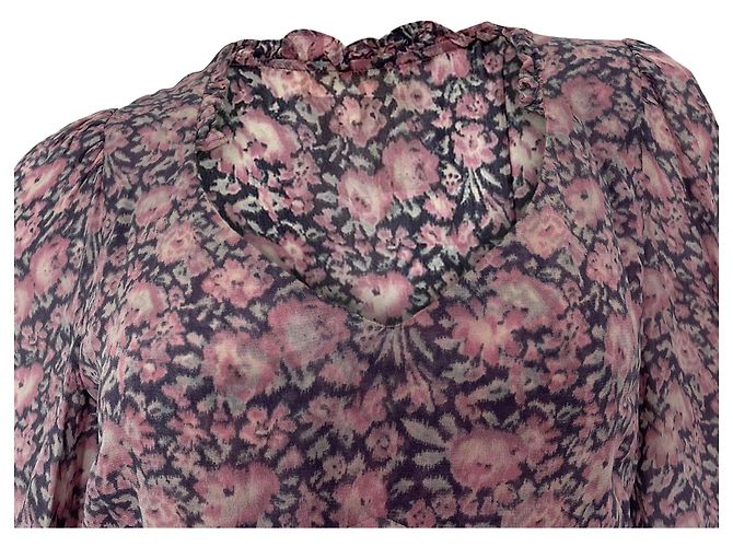 Robe Mini Cassidy LoveShackFancy en Viscose Imprimée Florale - vue 2