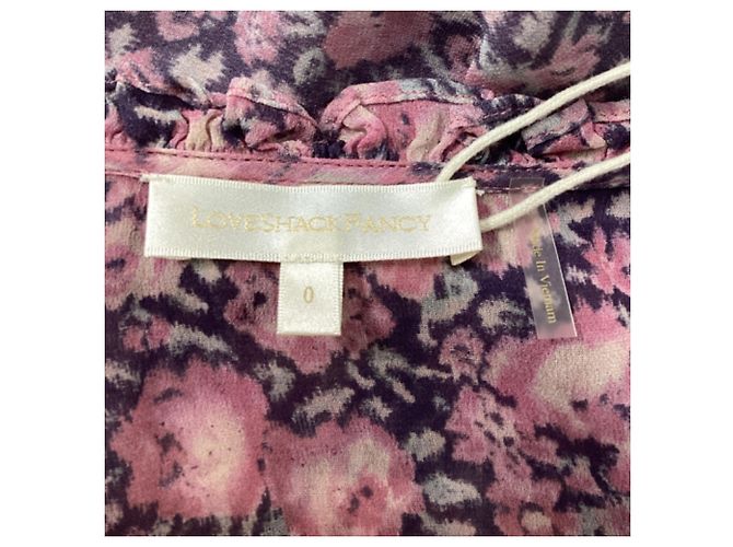 Robe Mini Cassidy LoveShackFancy en Viscose Imprimée Florale - vue 9