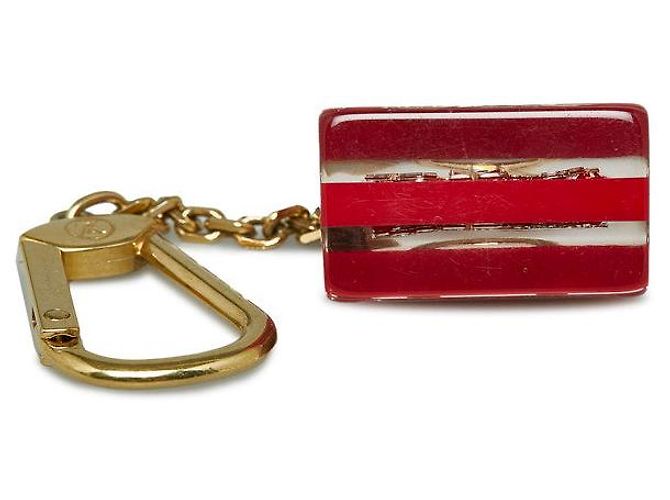 Porte-clés Charm Inclusion Speedy Louis Vuitton Rouge Or - vue 3