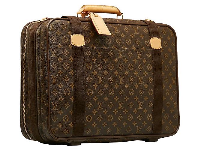 Sac à main valise Louis Vuitton Monogram Satellite 53 2WAY Marron - vue 3
