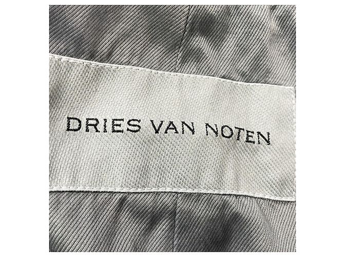 Oversized Doppelreiher-Blazer aus grauem Cupro von Dries Van Noten - Ansicht 5