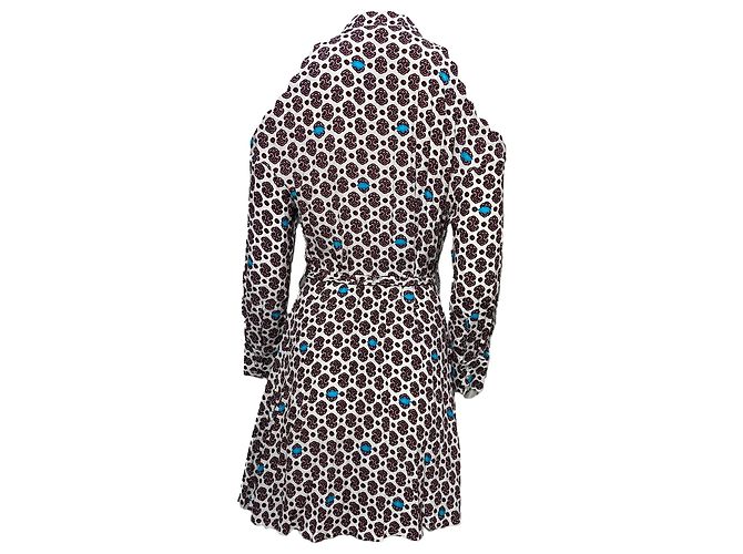 Maje Ralinka Cold Shoulder Button Down Mini Dress in Multicolor Viscose Multiple colors - view 4