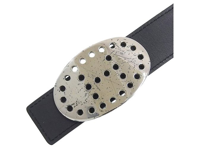 Hermès Reversibler Leder-Gürtel Hermes Evelyne schwarz-weiß - Ansicht 4