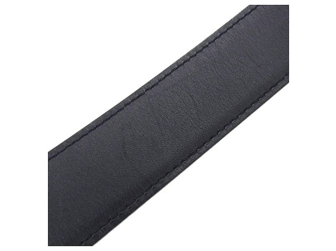 Hermès Reversibler Leder-Gürtel Hermes Evelyne schwarz-weiß - Ansicht 6