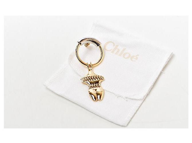 Chloé Boucles d'oreilles en métal Chloe Clip/Stud simple or/argent - vue 5