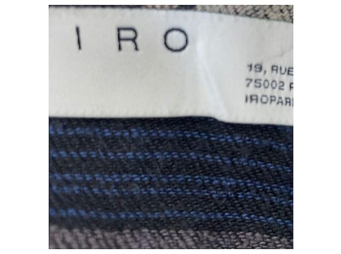 Gonna mini a righe Iro in cotone multicolore - vista 3