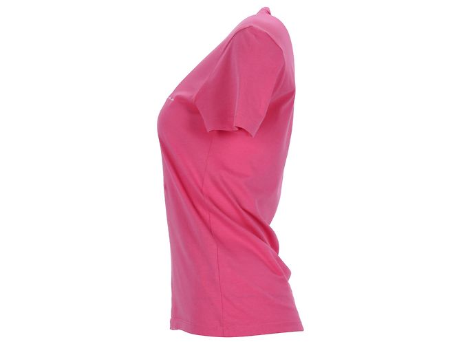 Rosa Baumwoll-T-Shirt mit Jacquemus-Logo-Stickerei Pink - Ansicht 2
