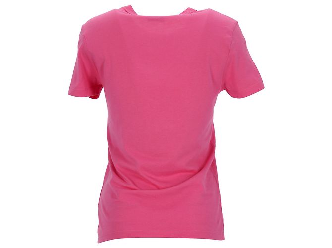 Rosa Baumwoll-T-Shirt mit Jacquemus-Logo-Stickerei Pink - Ansicht 3