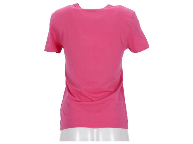 Rosa Baumwoll-T-Shirt mit Jacquemus-Logo-Stickerei Pink - Ansicht 8