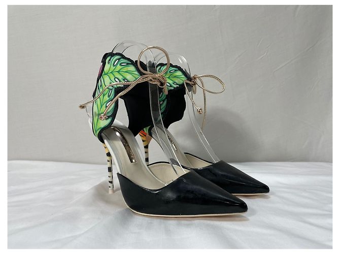 Sophia Webster Rousseau Jungle Ankle Tie Pumps in Multicolor Leather - view 13