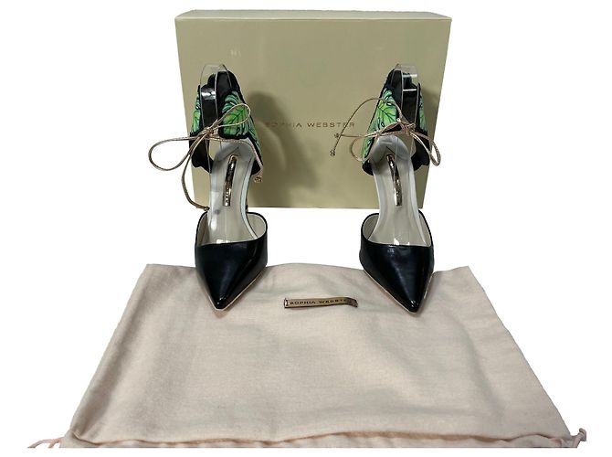 Sophia Webster Rousseau Jungle Ankle Tie Pumps in Multicolor Leather - view 8
