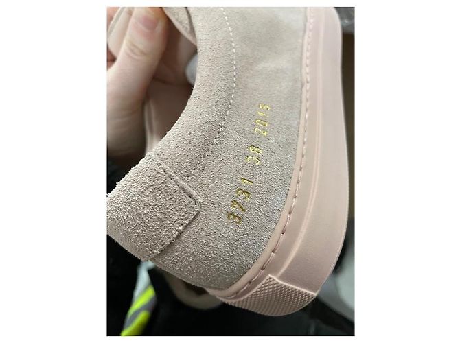 Autre Marque Donna di Common Projects Sneakers Achilles in Camoscio Rosa Marrone - vista 16