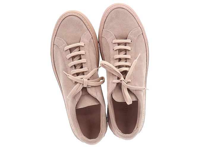 Autre Marque Donna di Common Projects Sneakers Achilles in Camoscio Rosa Marrone - vista 3