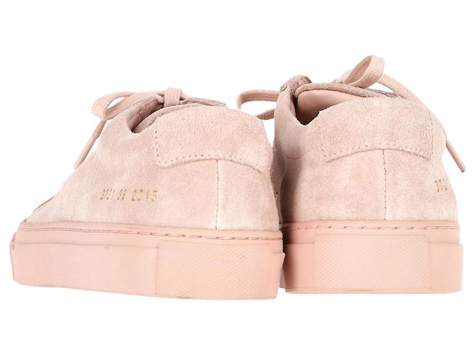 Autre Marque Donna di Common Projects Sneakers Achilles in Camoscio Rosa Marrone - vista 4