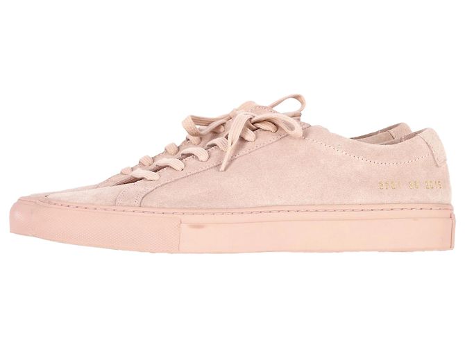 Autre Marque Donna di Common Projects Sneakers Achilles in Camoscio Rosa Marrone - vista 5