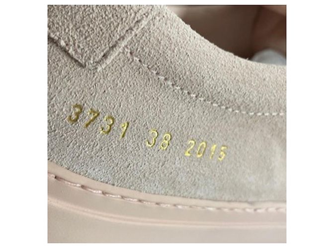 Autre Marque Donna di Common Projects Sneakers Achilles in Camoscio Rosa Marrone - vista 8