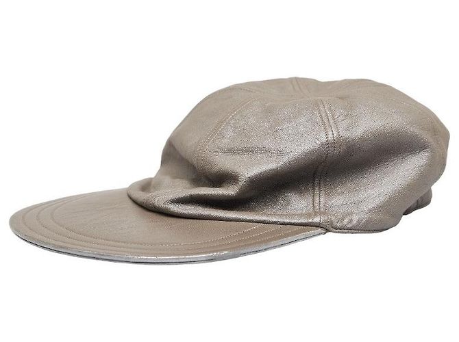 Louis Vuitton Lederkappe grau - Ansicht 2