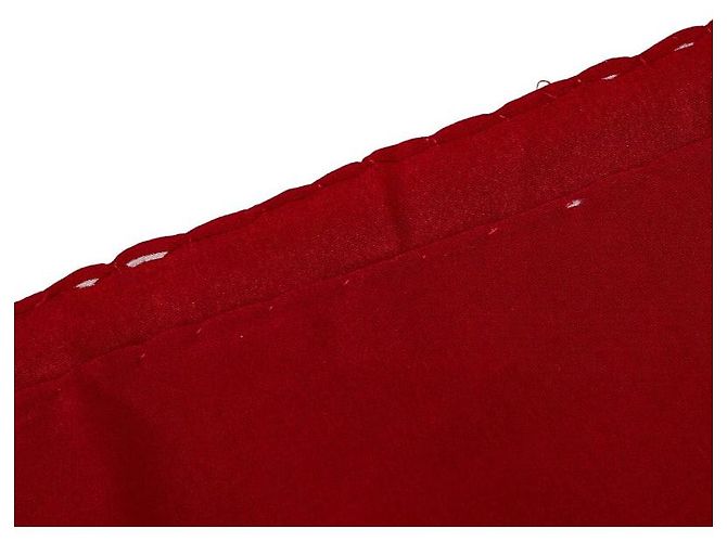 Bufanda de seda matelassé Chanel Roja - vista 3
