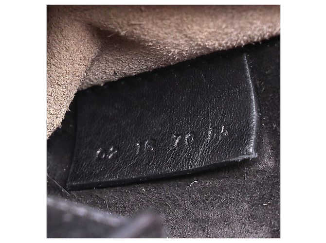 Borsa a tracolla Chloé Mini Hudson in suede nero con cuciture a mano - vista 8