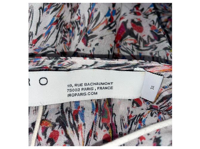 Abito avvolgente con stampa floreale Iro in rayon multicolore Stampa python - vista 5