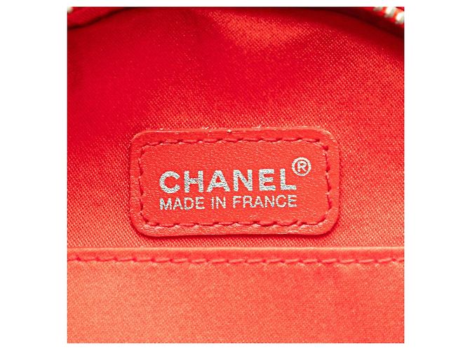 Vanity Chanel Canvas Coco Mark Tasche Rot - Ansicht 5