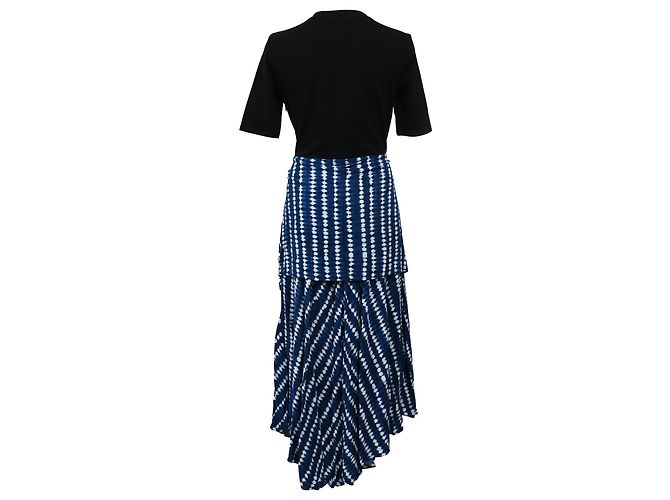 Abito midi tie-dye Maje in cotone blu - vista 3