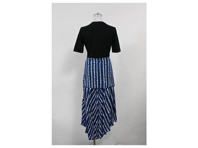 Abito midi tie-dye Maje in cotone blu - vista 8