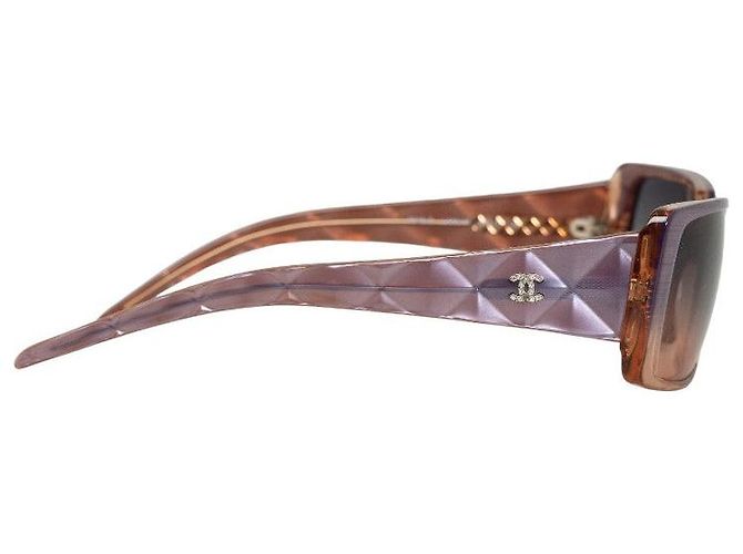 Chanel Gradient Sunglasses Plastic Purple - view 3