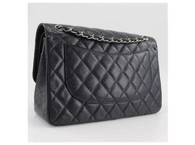 Bolsa de ombro em pele caviar Chanel A58600 Preto - vista 3