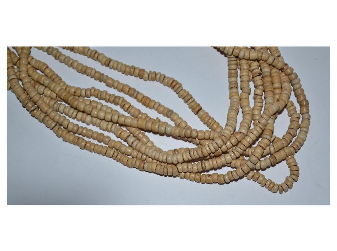 Collana Kenneth Jay Lane a 8 fili in legno e placcato oro Marrone - vista 4
