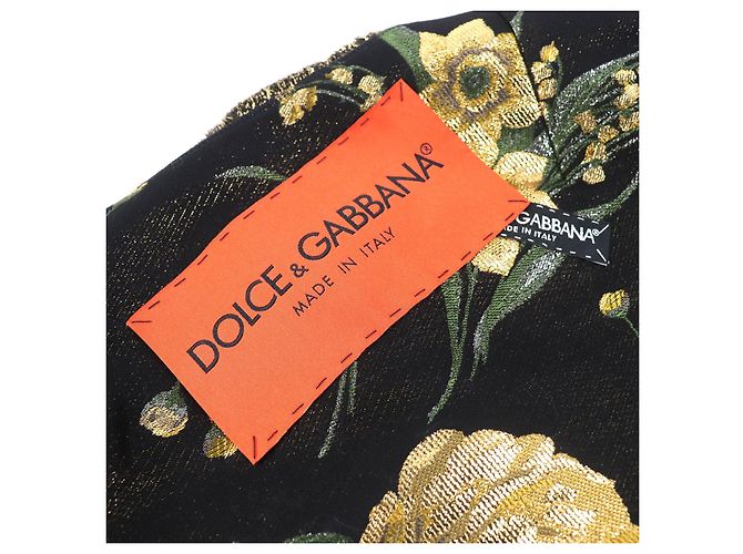 Chaqueta sin cuello de jacquard floral con cuentas Dolce & Gabbana - vista 7
