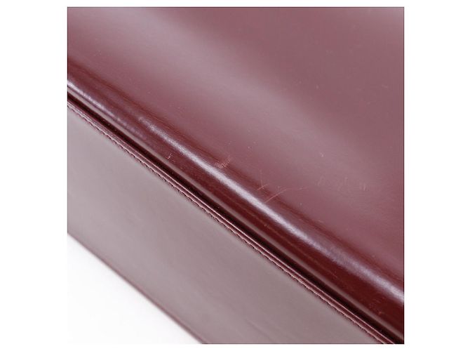 Hermès Sac à main Hermes Kelly 32 en box calf bordeaux Marron - vue 11
