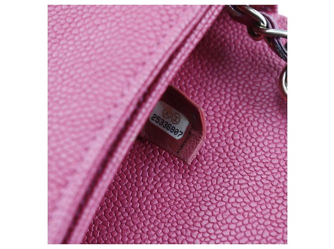 Borsa a Mano Chanel Caviar A93659 Rosa - vista 12