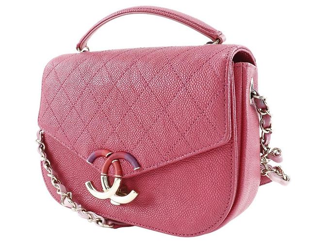 Borsa a Mano Chanel Caviar A93659 Rosa - vista 2