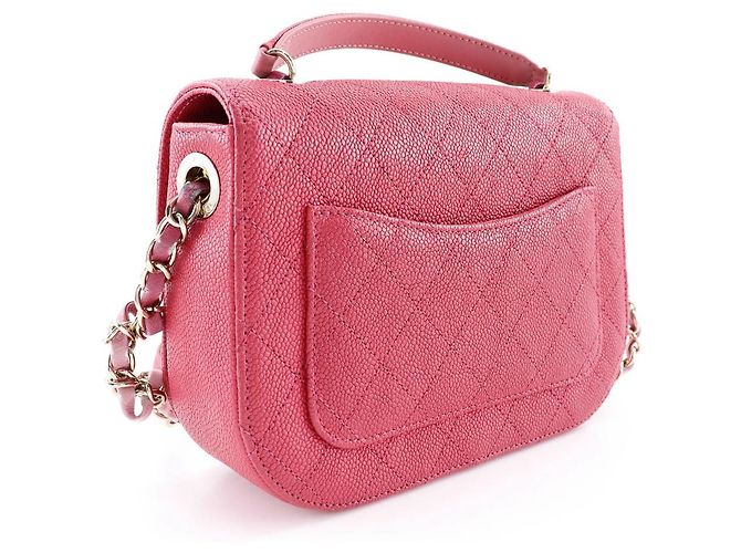 Borsa a Mano Chanel Caviar A93659 Rosa - vista 3