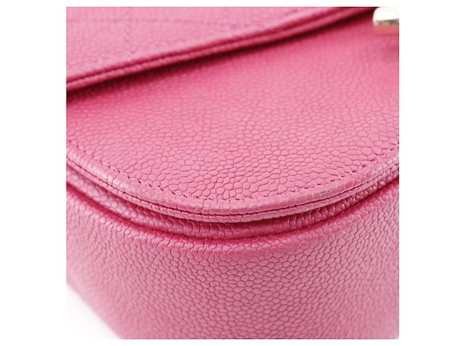 Borsa a Mano Chanel Caviar A93659 Rosa - vista 4