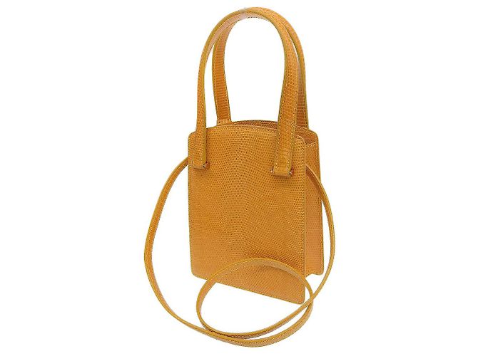 Borsa 2WAY Ondine Lizard Louis Vuitton Gialla Giallo - vista 2