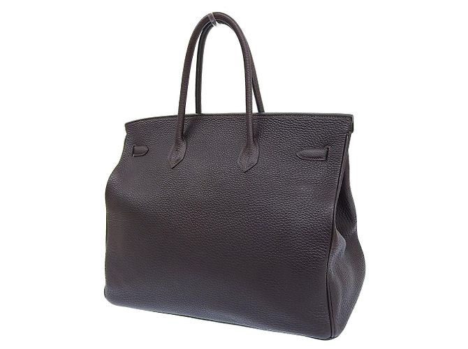 Hermès Bolsa Hermes Birkin 40 marrom escuro - vista 2