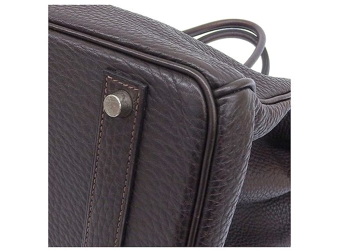 Hermès Bolsa Hermes Birkin 40 marrom escuro - vista 4