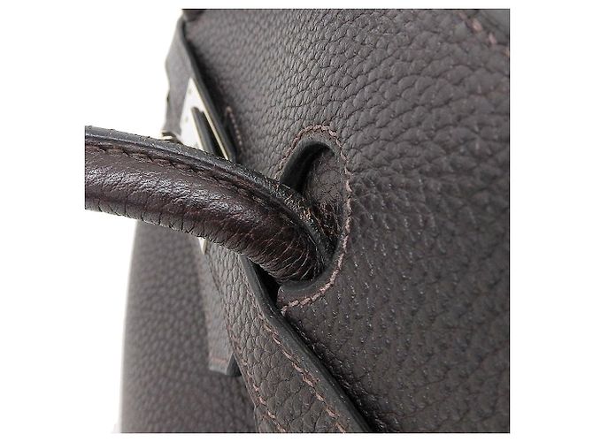 Hermès Bolsa Hermes Birkin 40 marrom escuro - vista 6