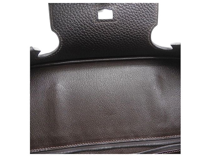 Hermès Bolsa Hermes Birkin 40 marrom escuro - vista 8