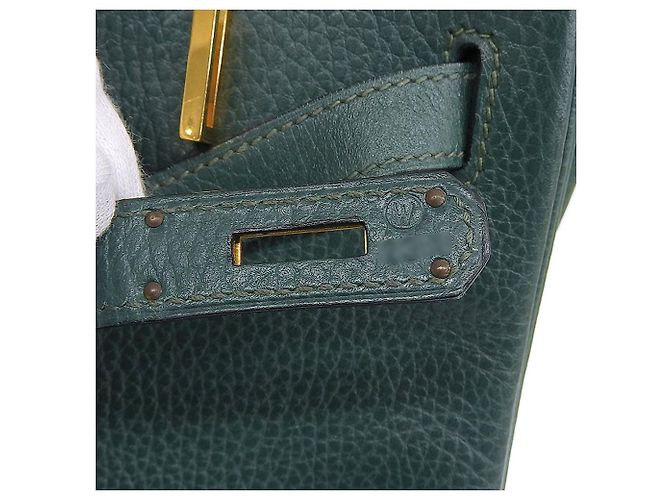 Hermès Sac à main Hermes Birkin 35 en Ardennes vert - vue 9